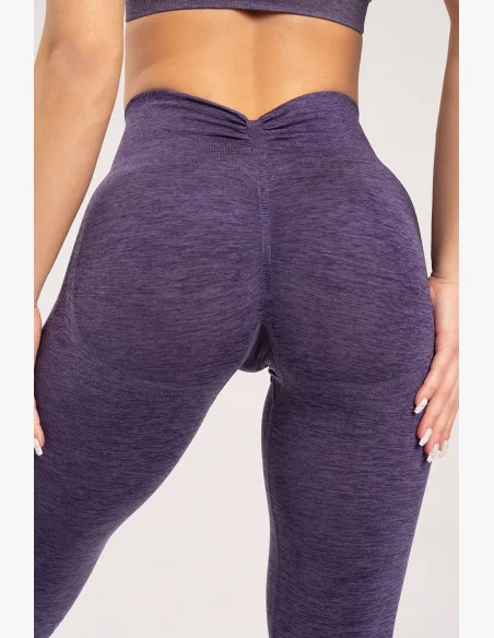 Gym Glamour Leggings seamless deep push up plum • Nebshop.cz