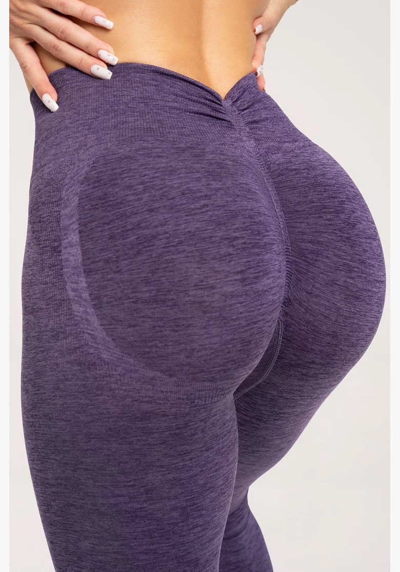 Gym Glamour Leggings seamless deep push up plum • Nebshop.cz