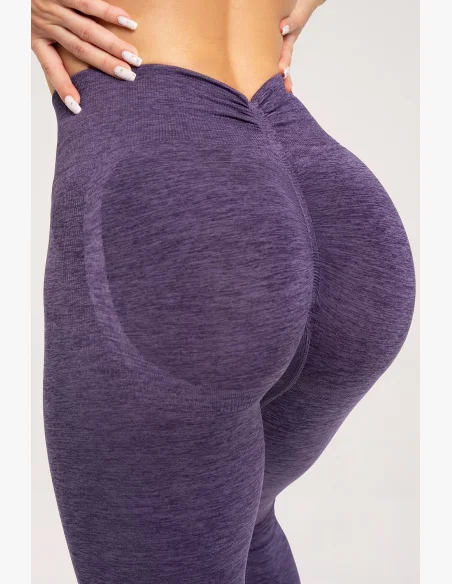 Gym Glamour Leggings seamless deep push up plum • Nebshop.cz