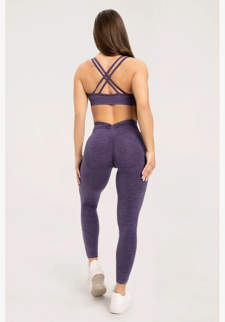 Gym Glamour Leggings seamless deep push up plum • Nebshop.cz