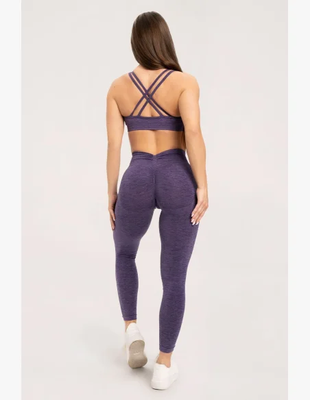 Gym Glamour Leggings seamless deep push up plum • Nebshop.cz
