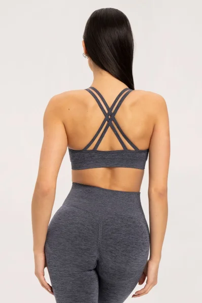Gym Glamour Seamless Bra Dark Grey • Nebshop.cz 2