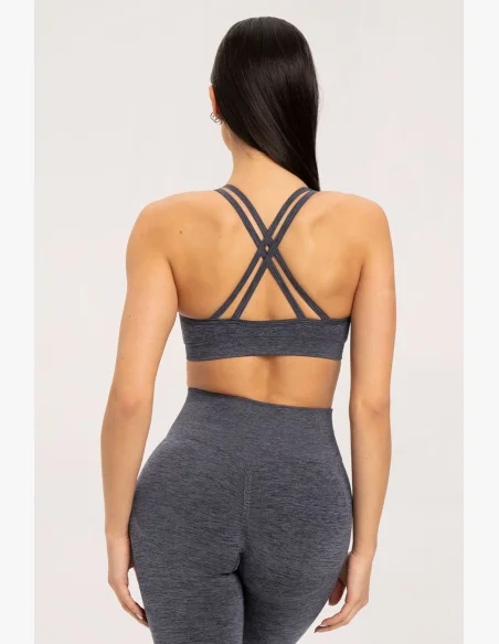 Gym Glamour Seamless Bra Dark Grey • Nebshop.cz