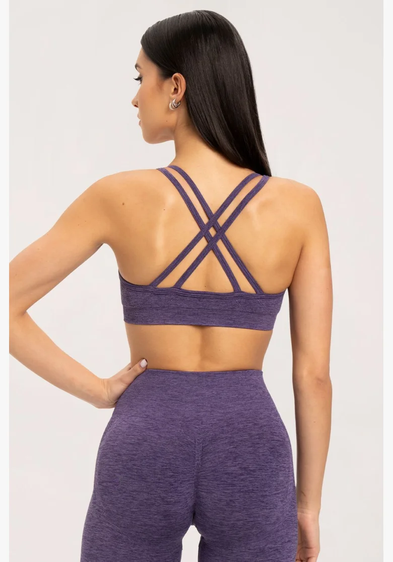 Gym Glamour Bra seamless plum • Nebshop.cz