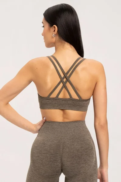 Gym Glamour Seamless Bra Espresso • Nebshop.cz 2