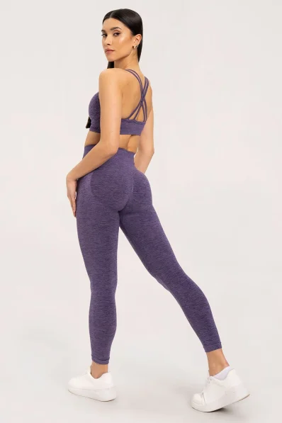 Gym Glamour Leggings seamless push up dark plum • Nebshop.cz