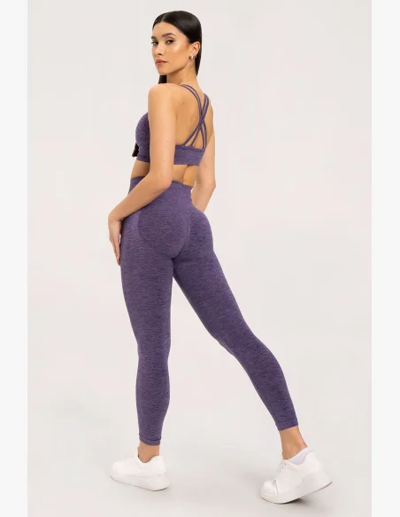Gym Glamour Leggings seamless push up dark plum • Nebshop.cz