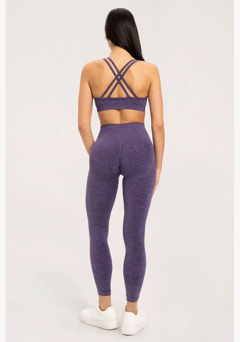 Gym Glamour Leggings seamless push up dark plum • Nebshop.cz