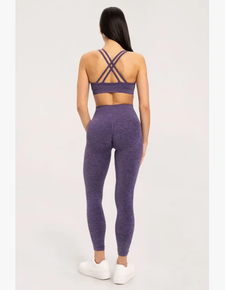 Gym Glamour Leggings seamless push up dark plum • Nebshop.cz