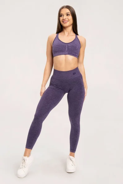 Gym Glamour Leggings seamless deep push up plum • Nebshop.cz