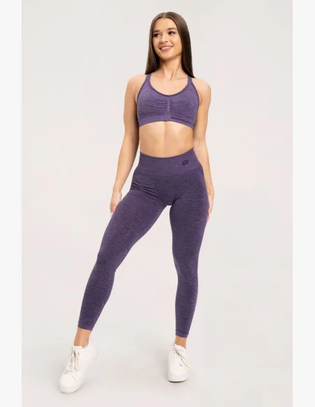 Gym Glamour Leggings seamless deep push up plum • Nebshop.cz