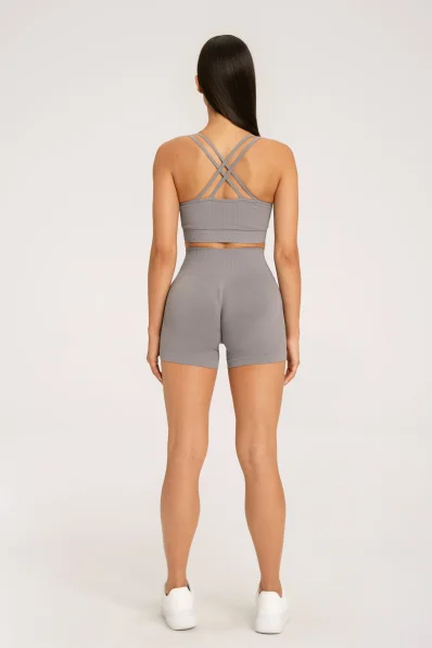 Gym Glamour Push Up Shorts 2.0 ghost grey • Nebshop.cz 2