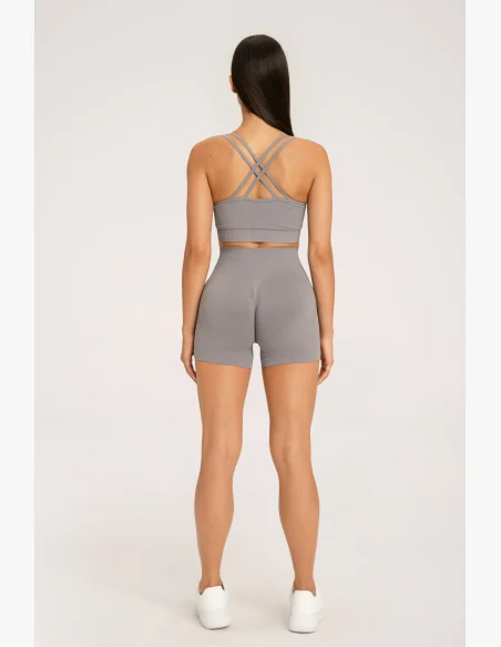 Gym Glamour Push Up Shorts 2.0 ghost grey • Nebshop.cz