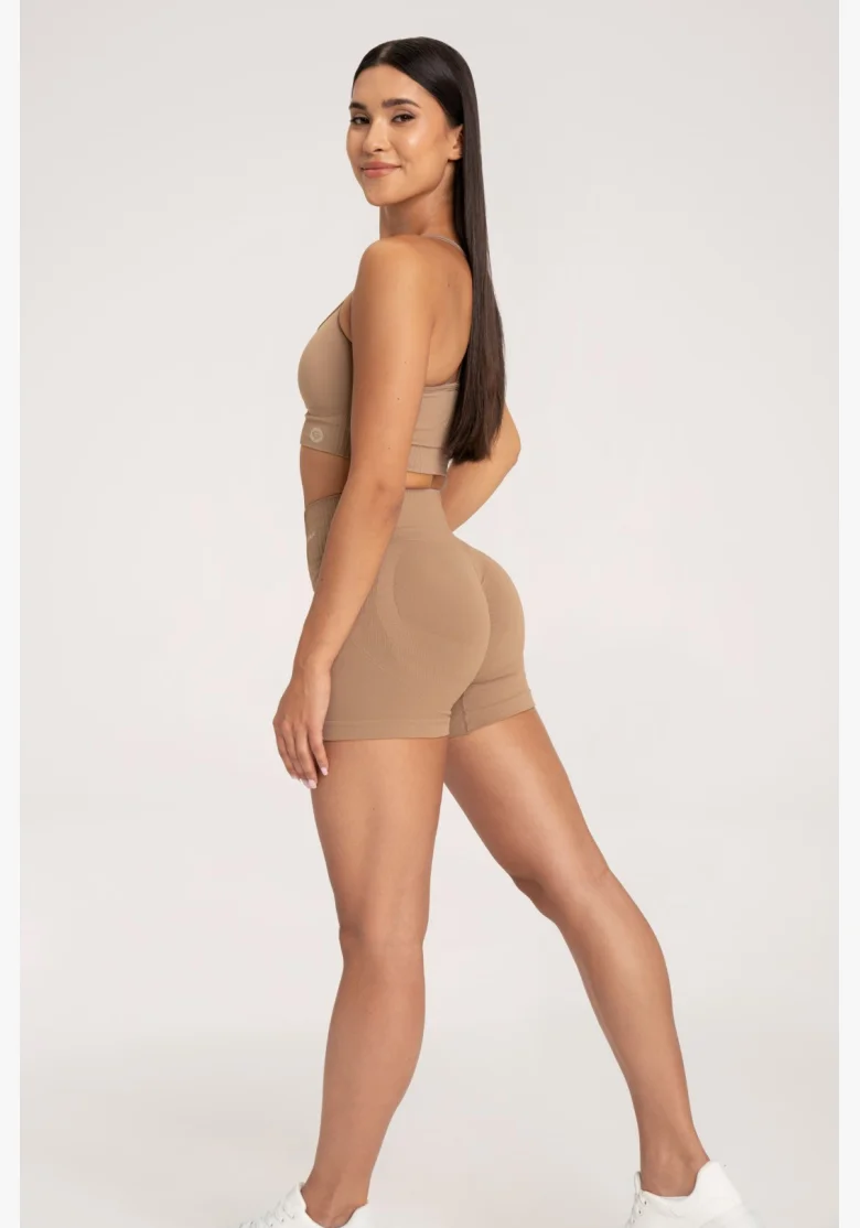 Gym Glamour Push Up Shorts 2.0 nougat • Nebshop.cz