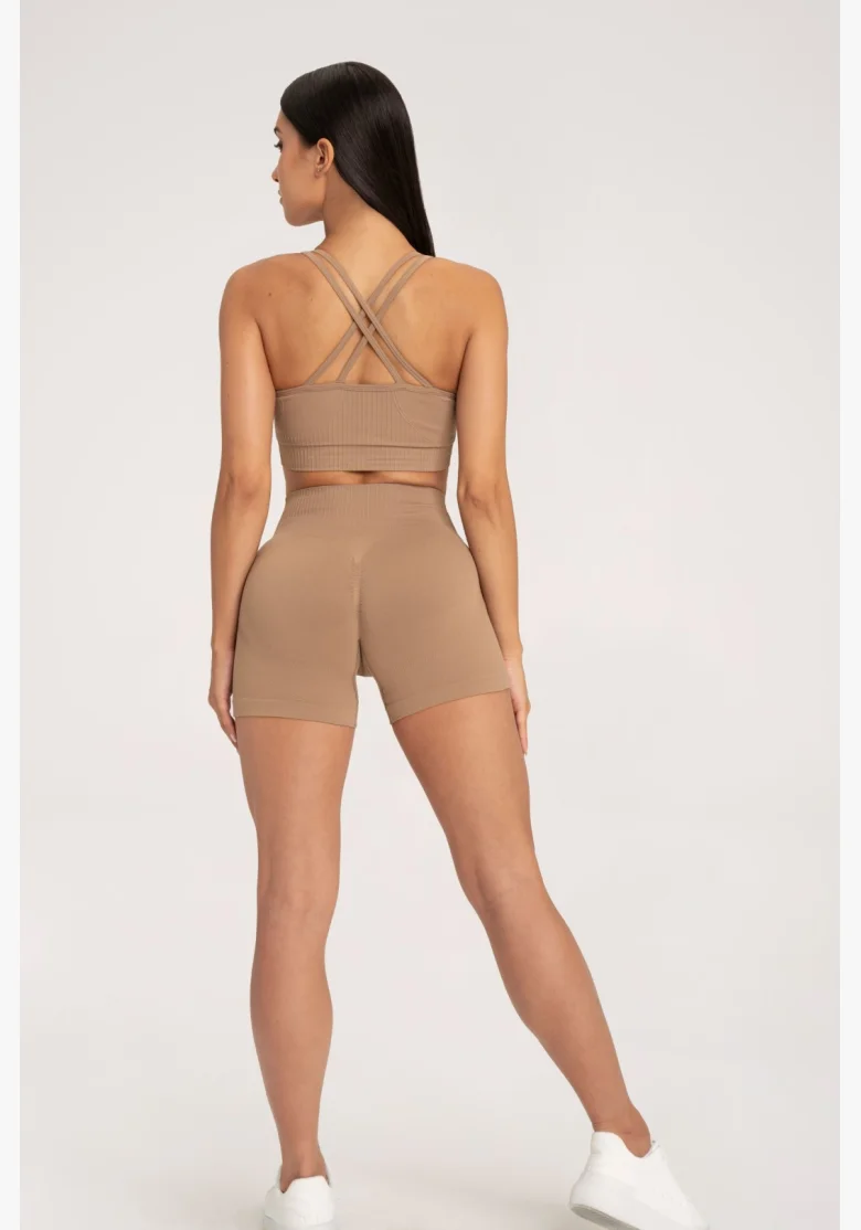 Gym Glamour Push Up Shorts 2.0 nougat • Nebshop.cz
