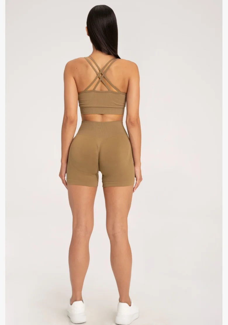 Gym Glamour Push Up Shorts 2.0 Safari • Nebshop.cz