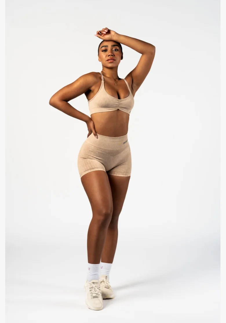 NEBBIA • NEBBIA Seamless push-up shorts with high waist TOTALLY SEAMLESS cream • Nebshop.cz