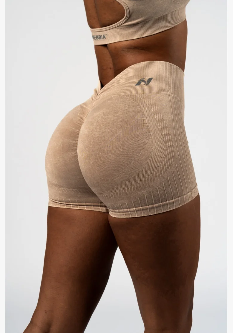 NEBBIA • NEBBIA Seamless push-up shorts with high waist TOTALLY SEAMLESS cream • Nebshop.cz
