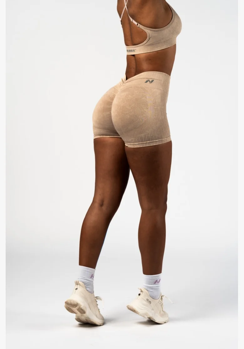 NEBBIA • NEBBIA Seamless push-up shorts with high waist TOTALLY SEAMLESS cream • Nebshop.cz