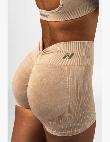 NEBBIA • NEBBIA Seamless push-up shorts with high waist TOTALLY SEAMLESS cream • Nebshop.cz