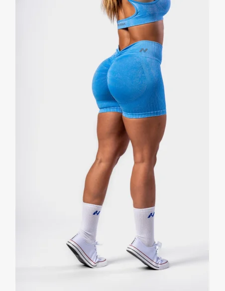 NEBBIA • NEBBIA Seamless push-up high waist shorts TOTALLY SEAMLESS blue • Nebshop.com