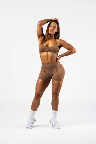 NEBBIA • NEBBIA Totally seamless push-up high waist shorts TOTALLY SEAMLESS brown • Nebshop.cz