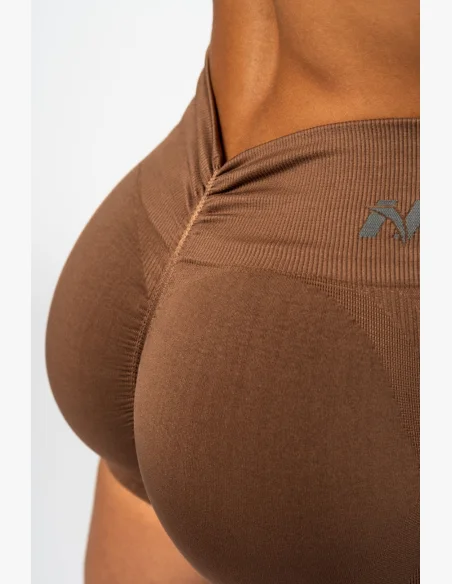NEBBIA • NEBBIA Totally seamless push-up high waist shorts TOTALLY SEAMLESS brown • Nebshop.cz
