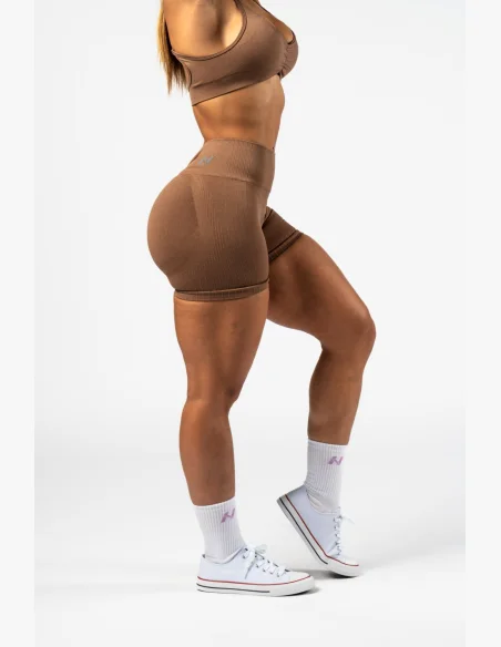 NEBBIA • NEBBIA Totally seamless push-up high waist shorts TOTALLY SEAMLESS brown • Nebshop.cz
