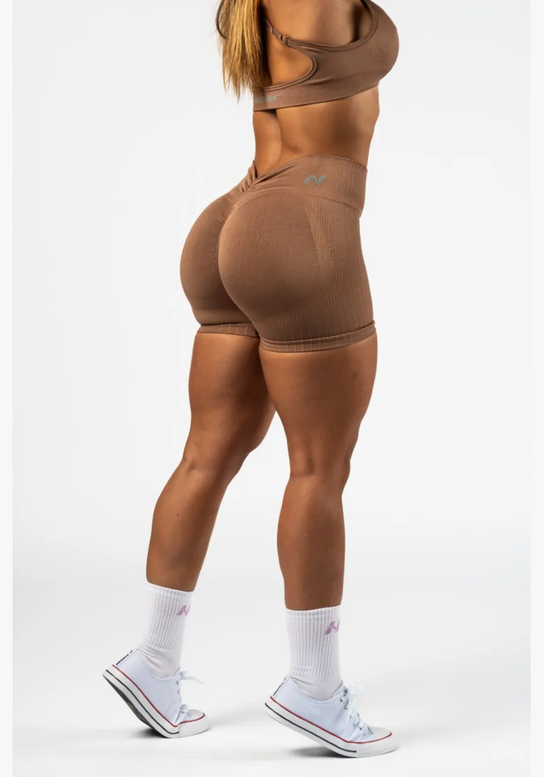 NEBBIA • NEBBIA Totally seamless push-up high waist shorts TOTALLY SEAMLESS brown • Nebshop.cz