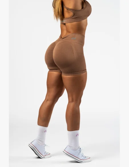 NEBBIA • NEBBIA Totally seamless push-up high waist shorts TOTALLY SEAMLESS brown • Nebshop.cz