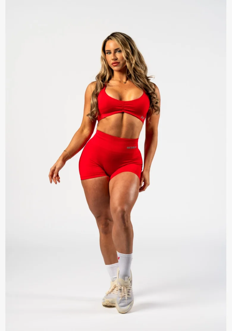 NEBBIA • NEBBIA Seamless push-up high-waisted shorts TOTALLY SEAMLESS red • Nebshop.cz