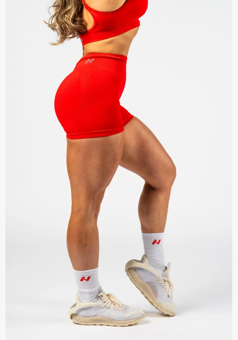 NEBBIA • NEBBIA Seamless push-up high-waisted shorts TOTALLY SEAMLESS red • Nebshop.cz