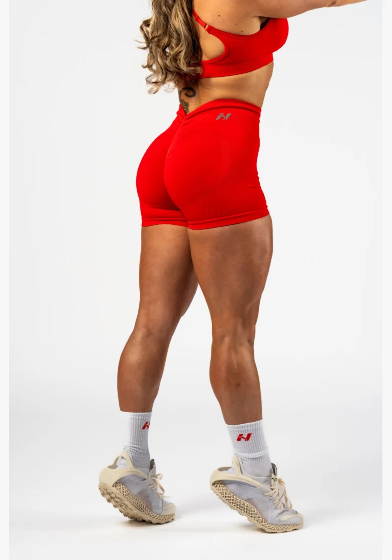 NEBBIA • NEBBIA Seamless push-up high-waisted shorts TOTALLY SEAMLESS red • Nebshop.cz