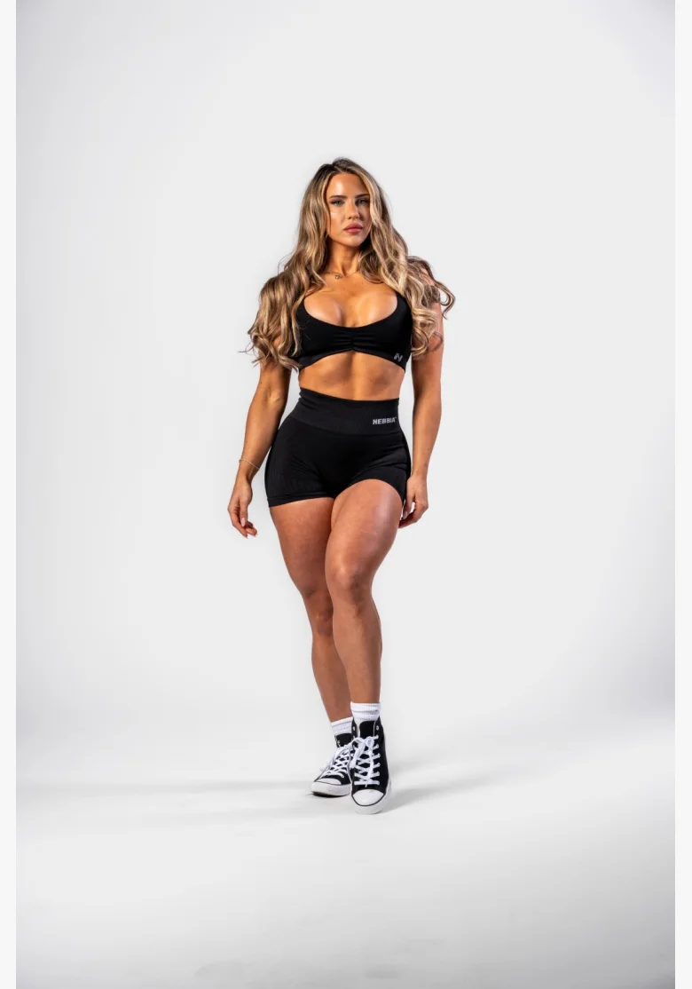 NEBBIA • NEBBIA Seamless push-up shorts with high waist TOTALLY SEAMLESS black • Nebshop.cz