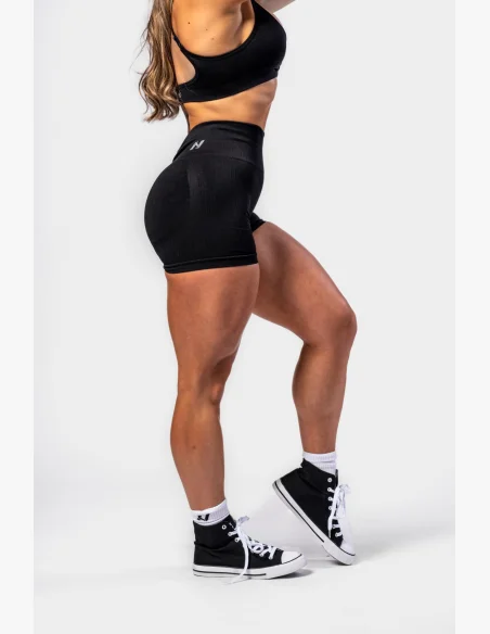 NEBBIA • NEBBIA Seamless push-up shorts with high waist TOTALLY SEAMLESS black • Nebshop.cz
