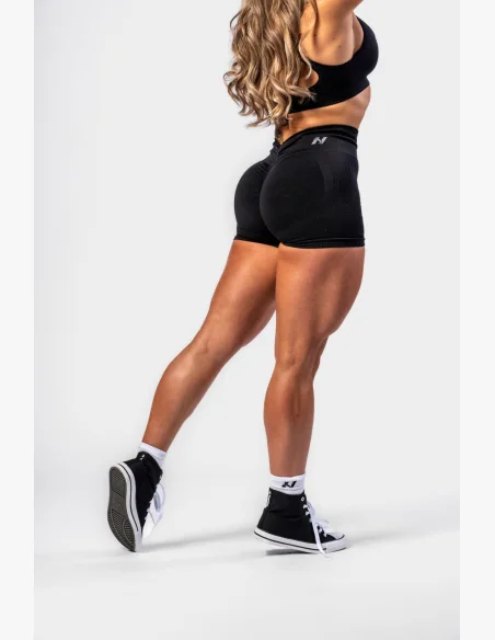 NEBBIA • NEBBIA Seamless push-up shorts with high waist TOTALLY SEAMLESS black • Nebshop.cz