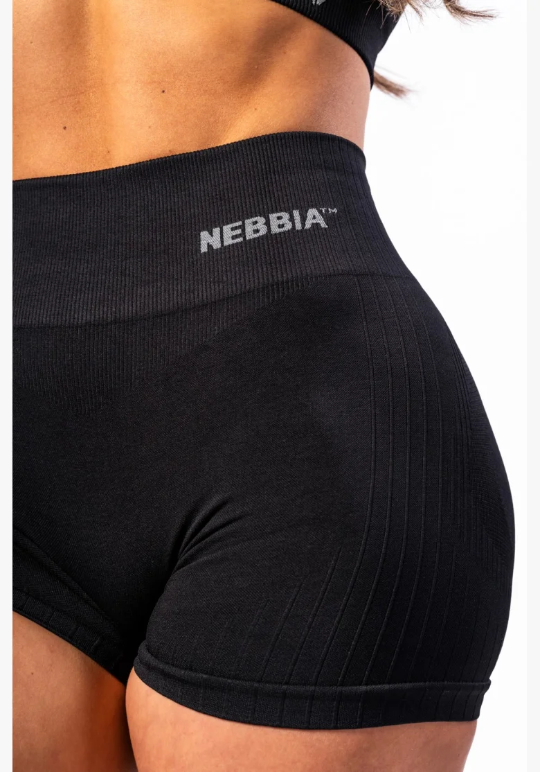 NEBBIA • NEBBIA Seamless push-up shorts with high waist TOTALLY SEAMLESS black • Nebshop.cz