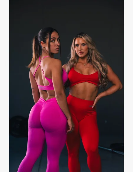 NEBBIA • NEBBIA Sports Bra with Medium Support TOTALLY SEAMLESS Pink • Nebshop.cz