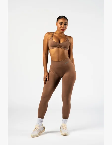 NEBBIA • NEBBIA Sports Bra with Medium Support TOTALLY SEAMLESS brown • Nebshop.cz
