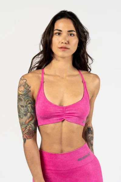 NEBBIA • NEBBIA Sports Bra with Medium Support TOTALLY SEAMLESS Pink • Nebshop.cz