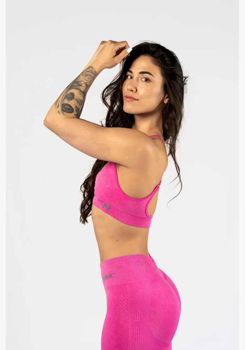 NEBBIA • NEBBIA Sports Bra with Medium Support TOTALLY SEAMLESS Pink • Nebshop.cz