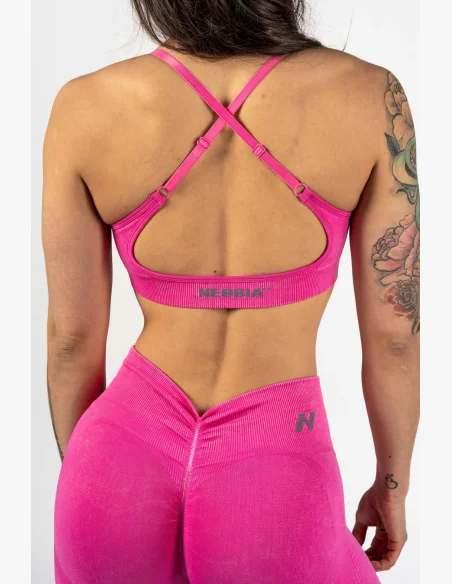 NEBBIA • NEBBIA Sports Bra with Medium Support TOTALLY SEAMLESS Pink • Nebshop.cz