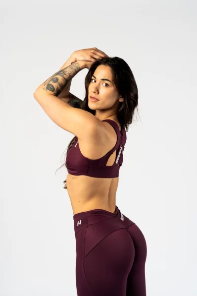 NEBBIA • NEBBIA Sports Bra STRONG BEAUTY burgundy • Nebshop.cz 2