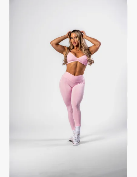 NEBBIA • NEBBIA Shaping leggings with V-shaped waistband STRONG BEAUTY pink • Nebshop.com
