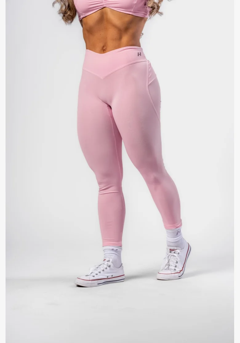 NEBBIA • NEBBIA Shaping leggings with V-shaped waistband STRONG BEAUTY pink • Nebshop.com