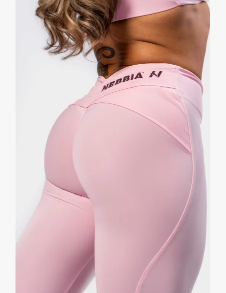 NEBBIA • NEBBIA Shaping leggings with V-shaped waistband STRONG BEAUTY pink • Nebshop.com