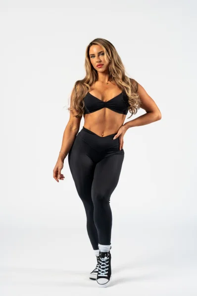 NEBBIA • NEBBIA Shaping leggings with V-shaped waistband STRONG BEAUTY black • Nebshop.cz
