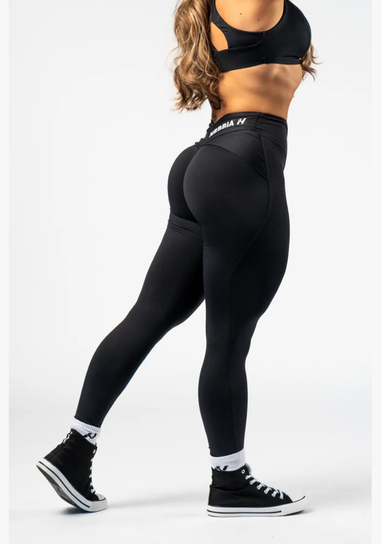 NEBBIA • NEBBIA Shaping leggings with V-shaped waistband STRONG BEAUTY black • Nebshop.cz