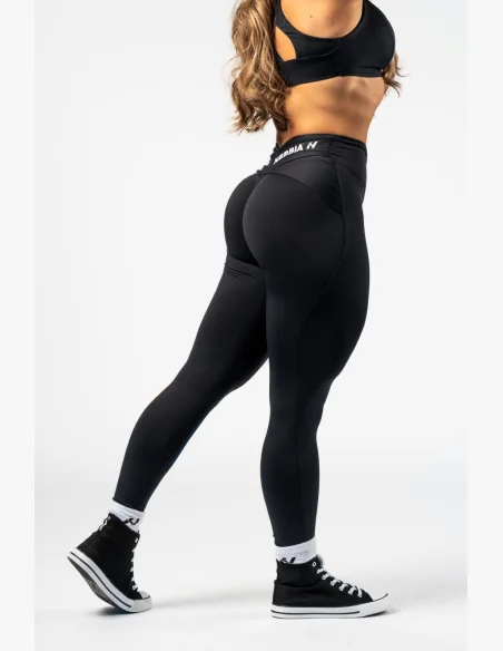 NEBBIA • NEBBIA Shaping leggings with V-shaped waistband STRONG BEAUTY black • Nebshop.cz