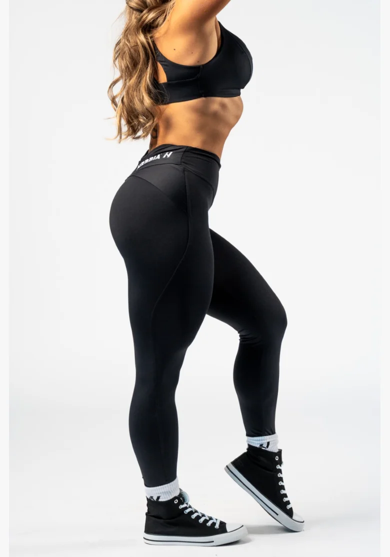NEBBIA • NEBBIA Shaping leggings with V-shaped waistband STRONG BEAUTY black • Nebshop.cz